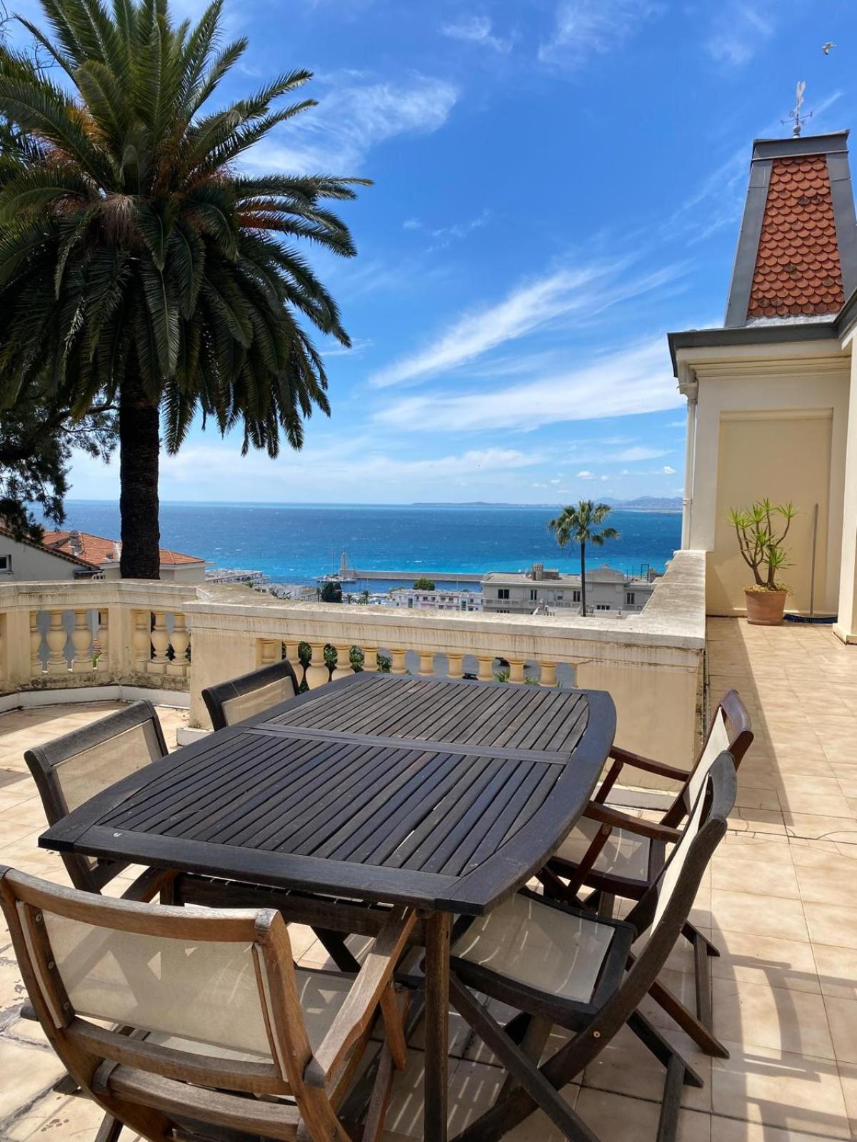 Palmeraie - Magnifique Appartement D'Epoque Avec Vue Mer 4 Personnes Avec Terrasse Le Port Ніцца Екстер'єр фото