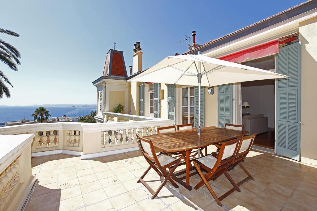 Palmeraie - Magnifique Appartement D'Epoque Avec Vue Mer 4 Personnes Avec Terrasse Le Port Ніцца Номер фото